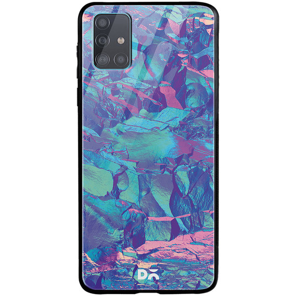 

DailyObjects Frosted Holo Stone Glass Case Cover For Samsung Galaxy A71