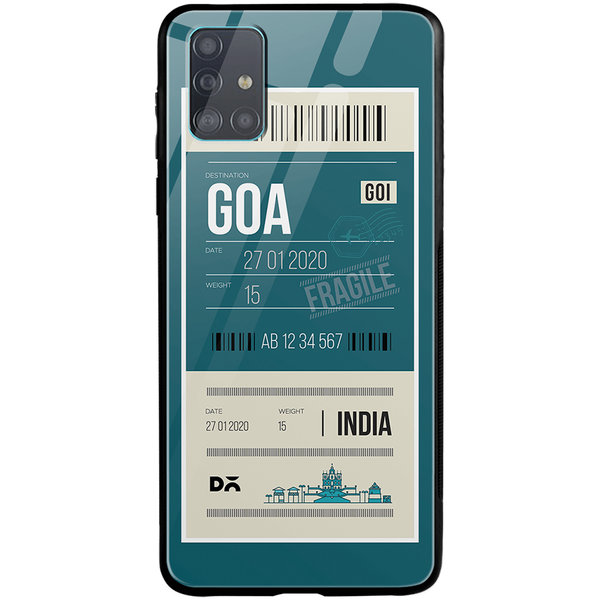

DailyObjects Goa City Tag Glass Case Cover For Samsung Galaxy A71