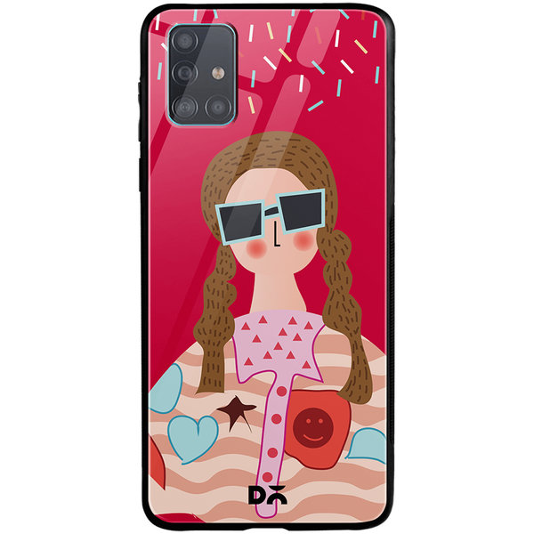 

DailyObjects Hipster Glass Case Cover For Samsung Galaxy A71
