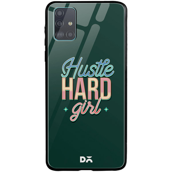 

DailyObjects Hustle Glass Case Cover For Samsung Galaxy A71