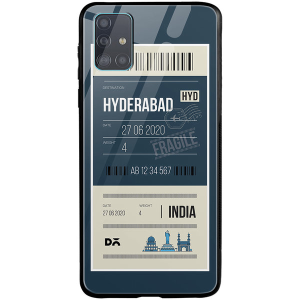 

DailyObjects Hyderabad City Tag Glass Case Cover For Samsung Galaxy A71