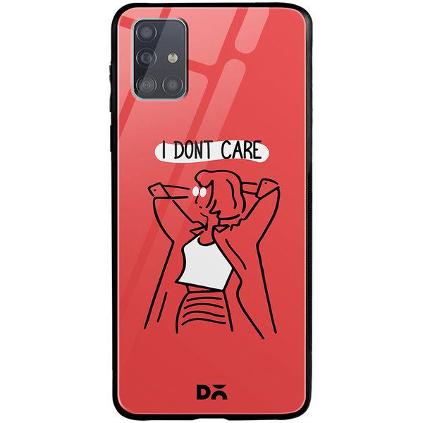 

DailyObjects I Don't Care Glass Case Cover For Samsung Galaxy A71