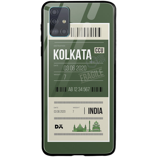 

DailyObjects Kolkata City Tag Glass Case Cover For Samsung Galaxy A71