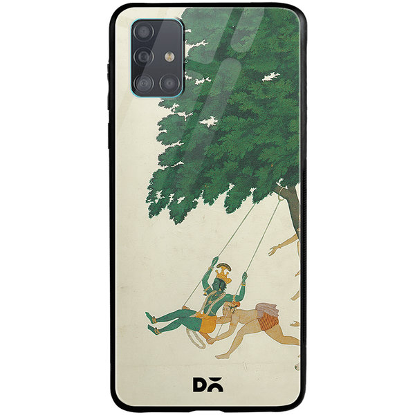

DailyObjects Krishna Swings Glass Case Cover For Samsung Galaxy A71