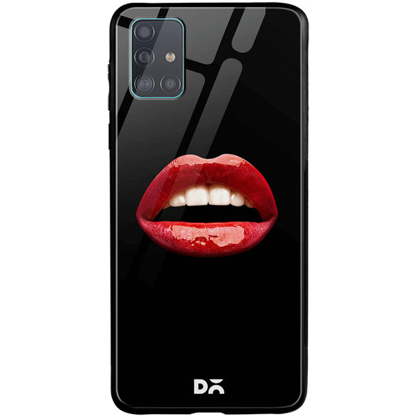 

DailyObjects La Bouche Red Glass Case Cover For Samsung Galaxy A71