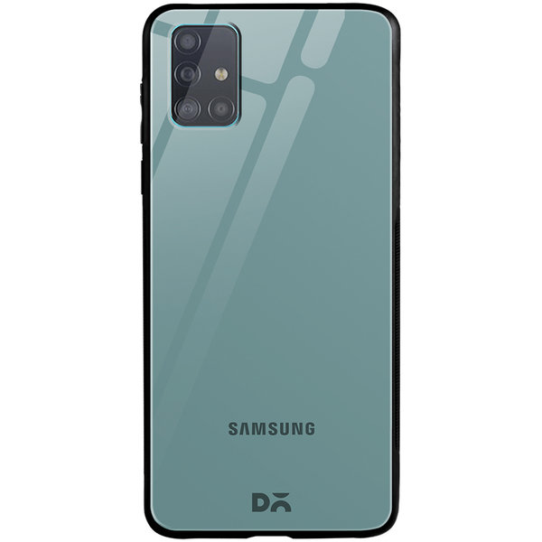 DailyObjects Light Teal Glass Case Cover For Samsung Galaxy A71