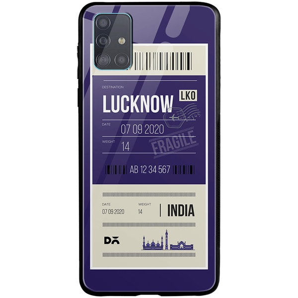 

DailyObjects Lucknow City Tag Glass Case Cover For Samsung Galaxy A71