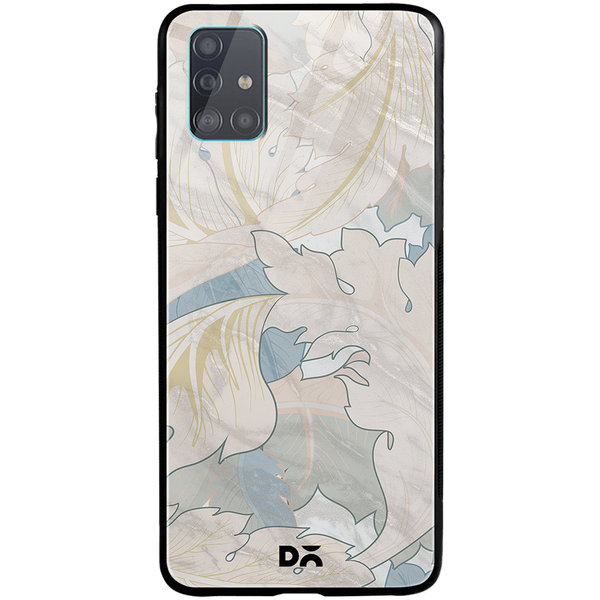 

DailyObjects Marble Leaves Glass Case Cover For Samsung Galaxy A71