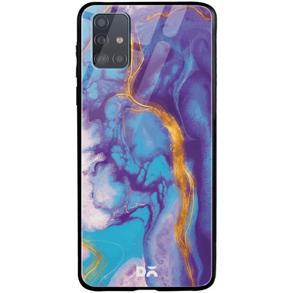 

DailyObjects Marble Thunder Glass Case Cover For Samsung Galaxy A71