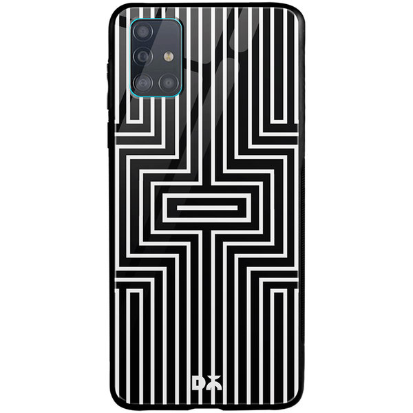 

DailyObjects Maze White Glass Case Cover For Samsung Galaxy A71