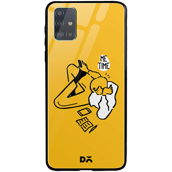 

DailyObjects Me Time Glass Case Cover For Samsung Galaxy A71