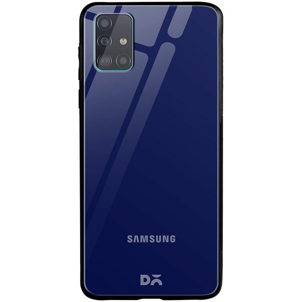 

DailyObjects Navy Blue Glass Case Cover For Samsung Galaxy A71