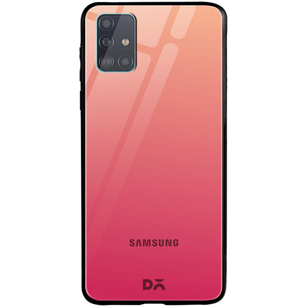 

DailyObjects Pink Carnation Gradient Glass Case Cover For Samsung Galaxy A71