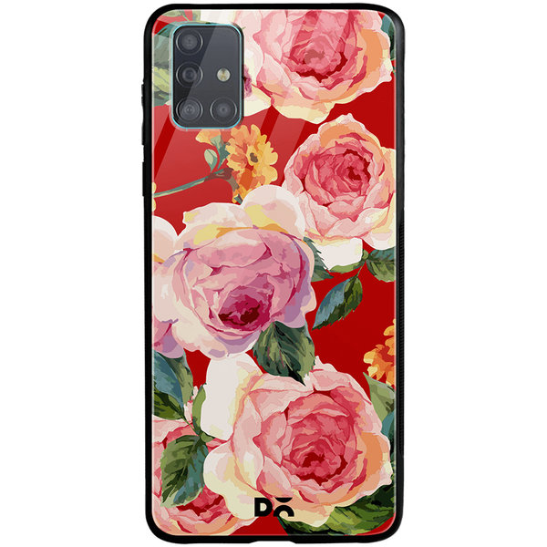 DailyObjects Pink Valley Glass Case Cover For Samsung Galaxy A71