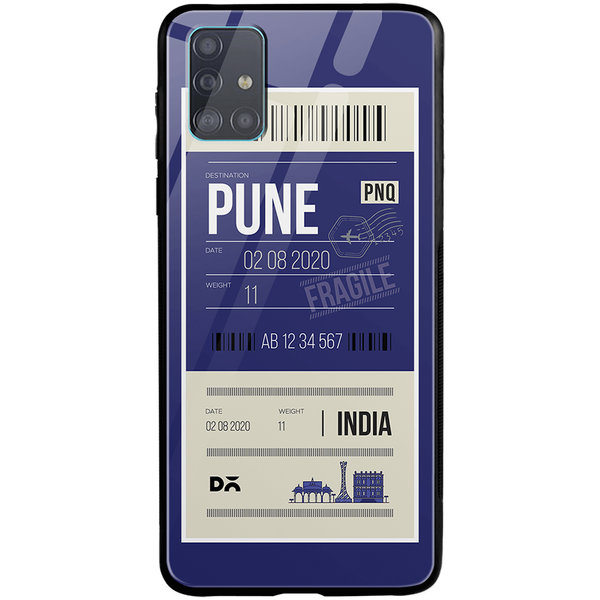 

DailyObjects Pune City Tag Glass Case Cover For Samsung Galaxy A71