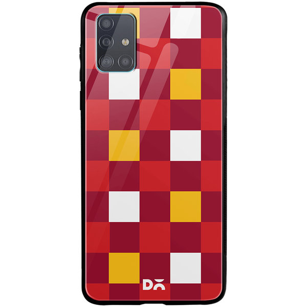 

DailyObjects Quartet Checks 2 Glass Case Cover For Samsung Galaxy A71