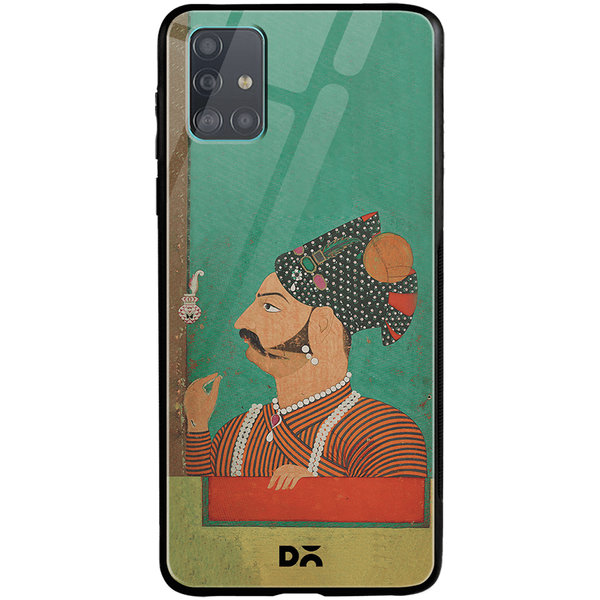 

DailyObjects Rajput Facial Hair Glass Case Cover For Samsung Galaxy A71
