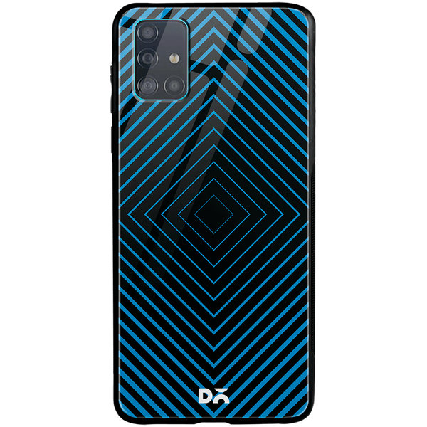 

DailyObjects Rhombus Aqua Glass Case Cover For Samsung Galaxy A71