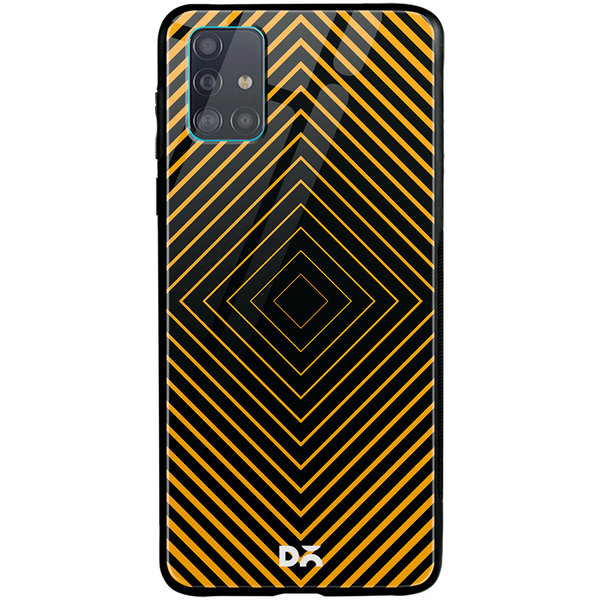 

DailyObjects Rhombus Ochre Glass Case Cover For Samsung Galaxy A71