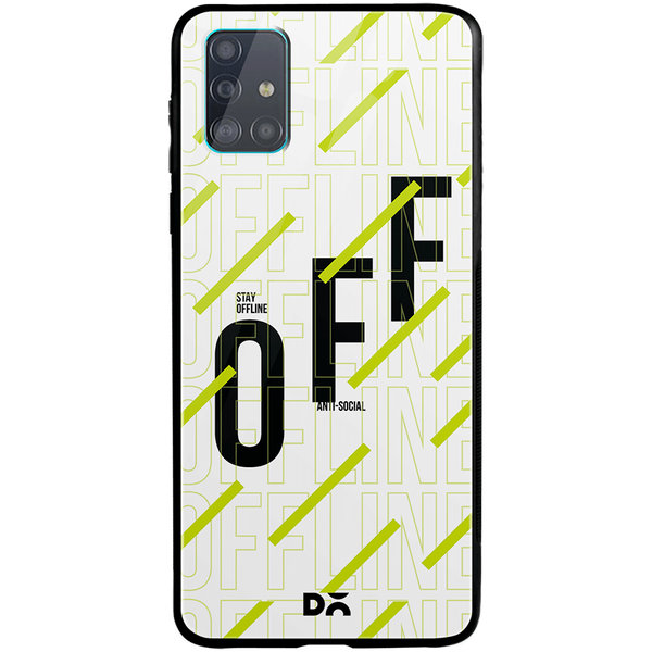 

DailyObjects Stay Offline Glass Case Cover For Samsung Galaxy A71