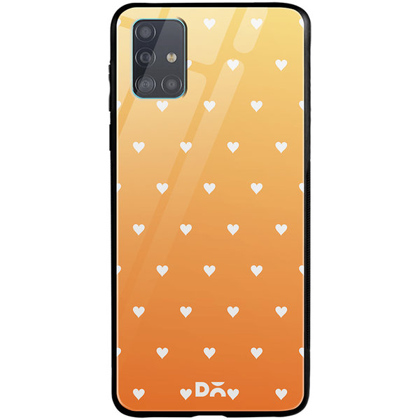 

DailyObjects Summer Hearts Glass Case Cover For Samsung Galaxy A71