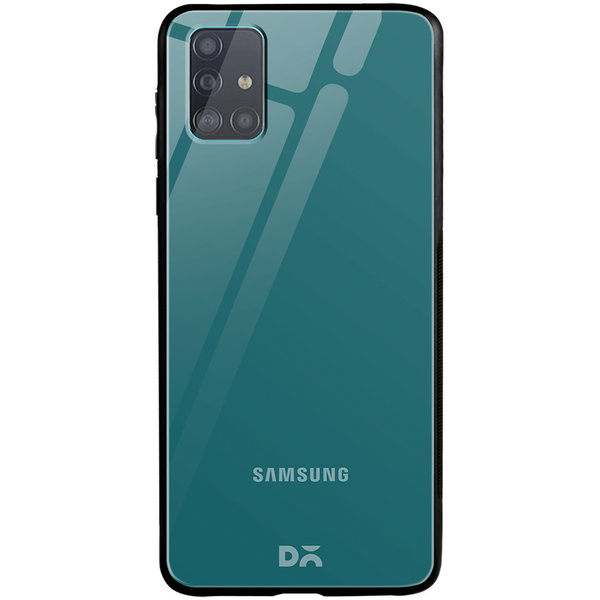 

DailyObjects Teal Blue Glass Case Cover For Samsung Galaxy A71