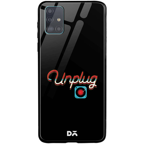

DailyObjects Unplug Tunes Glass Case Cover For Samsung Galaxy A71