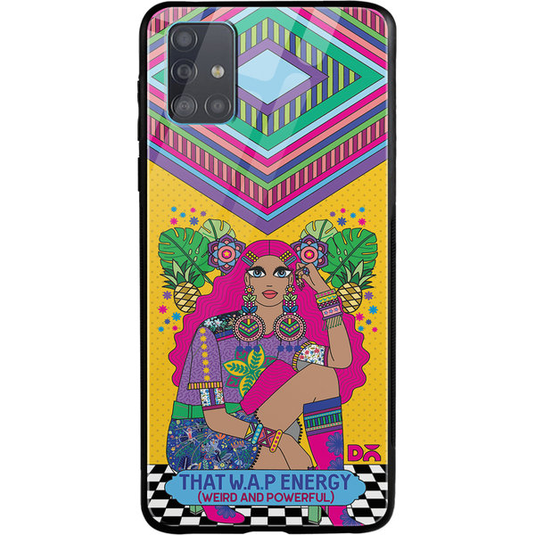 

DailyObjects Weird & Powerful Glass Case Cover For Samsung Galaxy A71