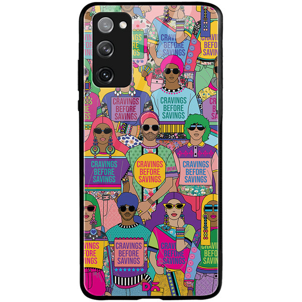 

DailyObjects Cravings Before Savings Glass Case Cover For Samsung Galaxy S20 FE