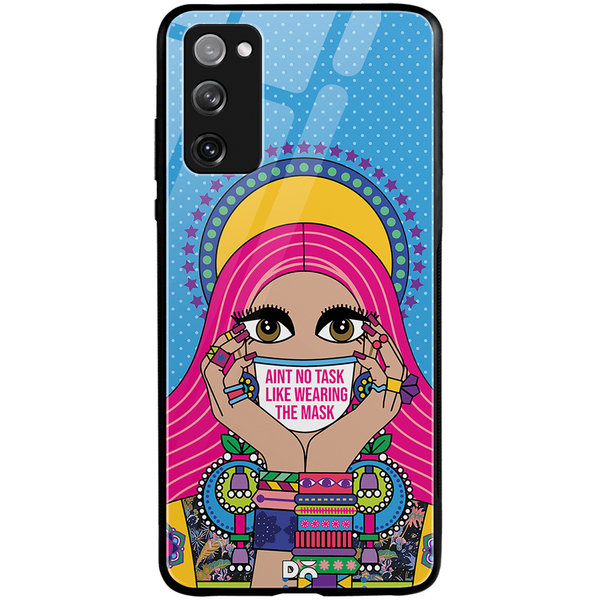 

DailyObjects Mask-Up Millennial Glass Case Cover For Samsung Galaxy S20 FE