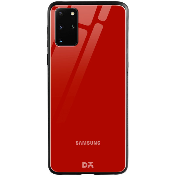 

DailyObjects Bright Red Glass Case Cover For Samsung Galaxy S20 Plus