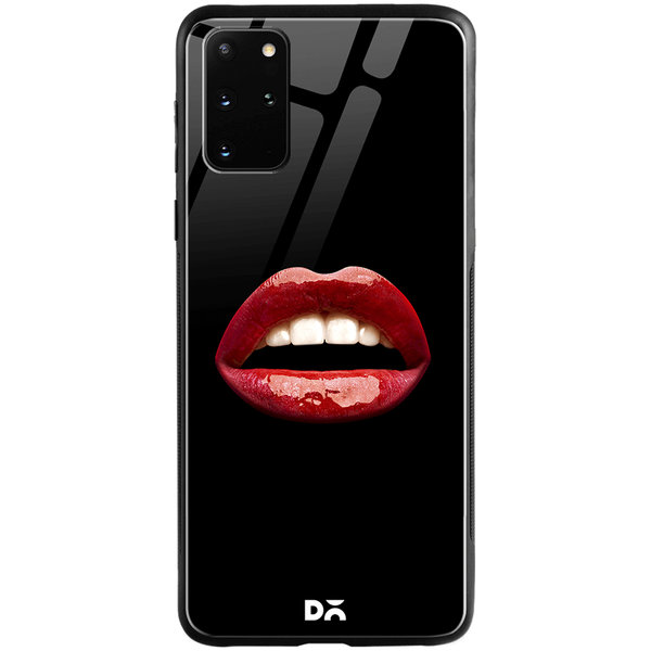 

DailyObjects La Bouche Red Glass Case Cover For Samsung Galaxy S20 Plus