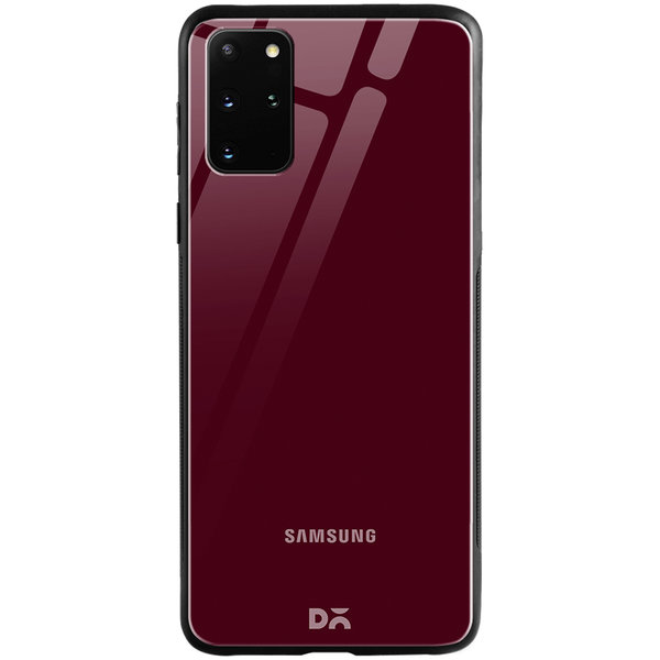 

DailyObjects Maroon Glass Case Cover For Samsung Galaxy S20 Plus