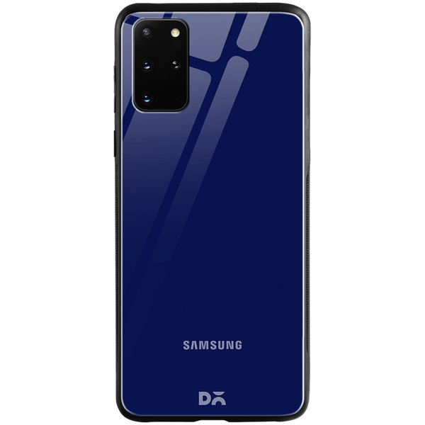 DailyObjects Navy Blue Glass Case Cover For Samsung Galaxy S20 Plus