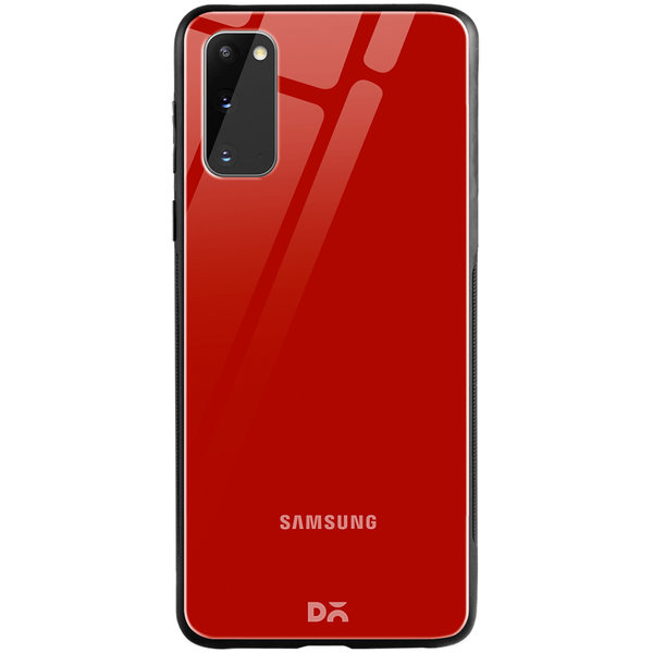 

DailyObjects Bright Red Glass Case Cover For Samsung Galaxy S20