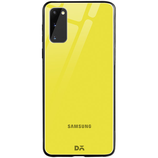 

DailyObjects Lemon Yellow Glass Case Cover For Samsung Galaxy S20