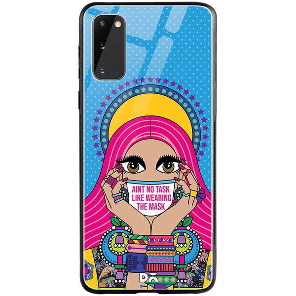 DailyObjects Mask-Up Millennial Glass Case Cover For Samsung Galaxy S20