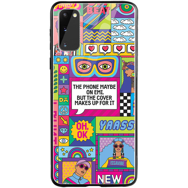 

DailyObjects Phone on EMI Glass Case Cover For Samsung Galaxy S20