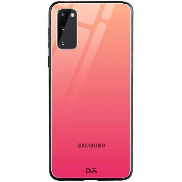 

DailyObjects Pink Carnation Gradient Glass Case Cover For Samsung Galaxy S20