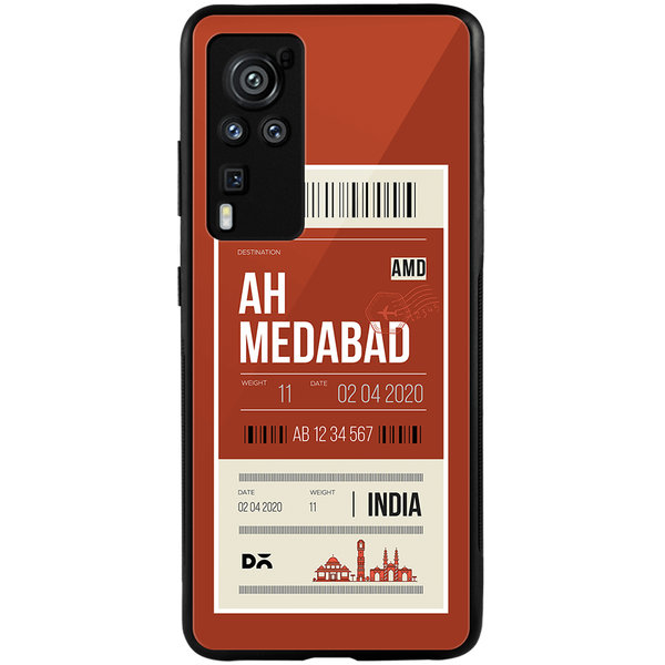 

DailyObjects Ahmedabad City Tag Glass Case Cover For Vivo X60 Pro