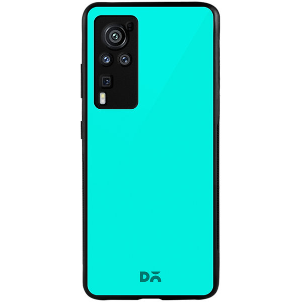 

DailyObjects Aqua Blue Glass Case Cover For Vivo X60 Pro