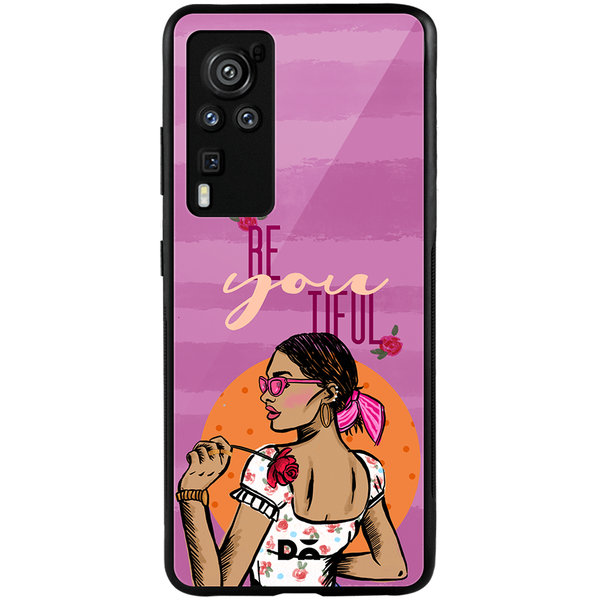 

DailyObjects Be You Tiful Glass Case Cover For Vivo X60 Pro