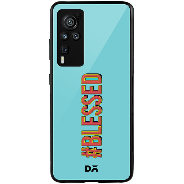 

DailyObjects Blessed Blue Glass Case Cover For Vivo X60 Pro