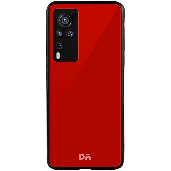 

DailyObjects Bright Red Glass Case Cover For Vivo X60 Pro