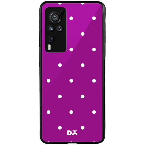 

DailyObjects Bubbles Violet Glass Case Cover For Vivo X60 Pro
