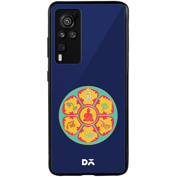 

DailyObjects Buddha Dharma Wheel Glass Case Cover For Vivo X60 Pro