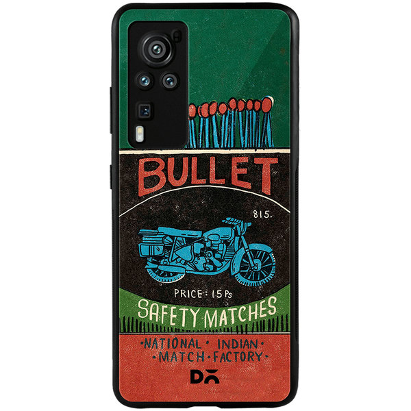 

DailyObjects Bullet Matchbox Glass Case Cover For Vivo X60 Pro