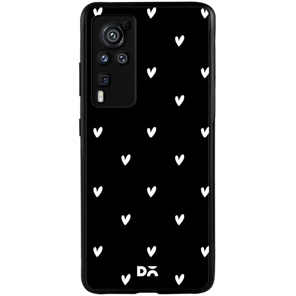 

DailyObjects Bundle Heart Achromatic Glass Case Cover For Vivo X60 Pro