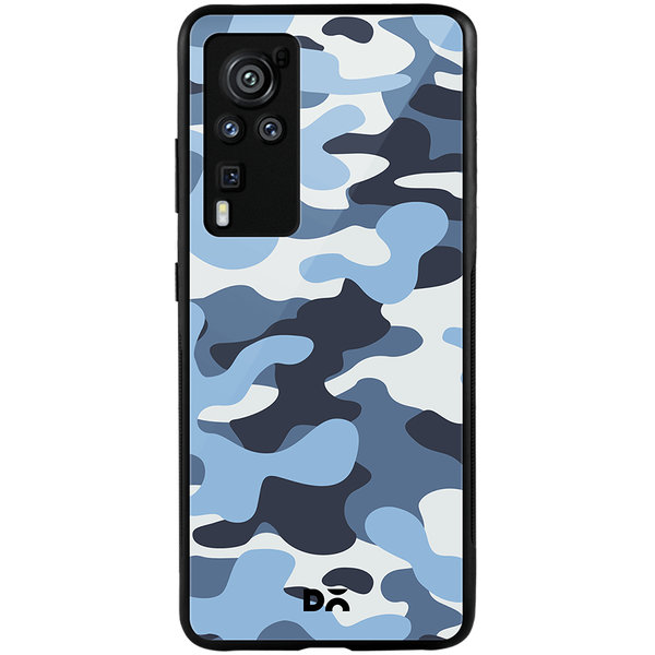 

DailyObjects Camouflage Aquatic Glass Case Cover For Vivo X60 Pro