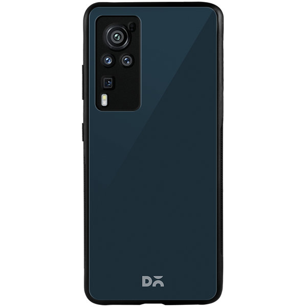 

DailyObjects Dark Teal Glass Case Cover For Vivo X60 Pro